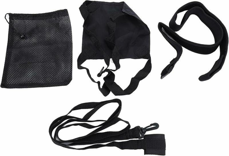 Equipamento de Treinamento | Paracaídas de Natação, Cinto de Resistência para Natação, Conjunto Profissional e Seguro de Cinto de Treinamento de Resistência Portátil para Natação, Ideal para Crianças e Adultos em Treinamento de Sprint. Equipamento de Treinamento Equipamento de Treinamento