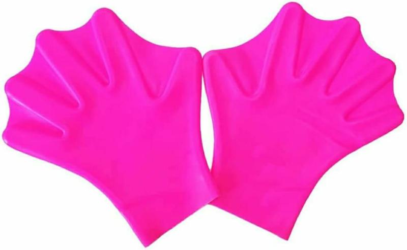 Luvas Aquáticas | Luvas de Natação em Silicone – Luvas de Treinamento Aquático para Mergulho – Equipamento para Mãos Masculinas – Fitness, Surf e Esportes – Cor Rosa Luvas Aquáticas Luvas Aquáticas