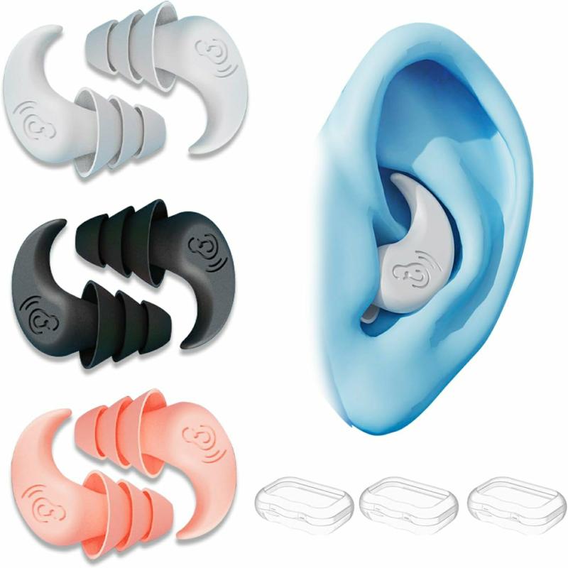 Luvas Aquáticas | Protetores Auriculares para Natação Adultos à Prova d’Água em Silicone – Protetores Auriculares Reutilizáveis para Natação, Surf e Esportes Aquáticos para Homens. Inclui 3 Pares de Protetores Auriculares para Proteção Subaquática. Luvas Aquáticas branco