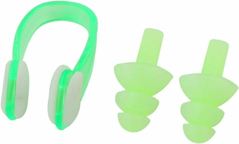 Protetores auriculares | Conjunto de Tampões de Ouvido de Silicone Verde com Clipe de Plástico para Natação (Id: D1B D5F A21 F0B 1Dd, Pequeno) Protetores auriculares Múltiplas Cores