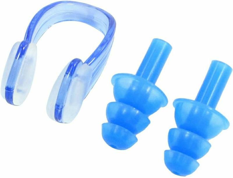 Protetores auriculares | Tampões de Ouvido para Natação Azul com Clipe e Caixa Plástica Transparente (Id: Bd7 E8B 050 408 794) Protetores auriculares Múltiplas Cores