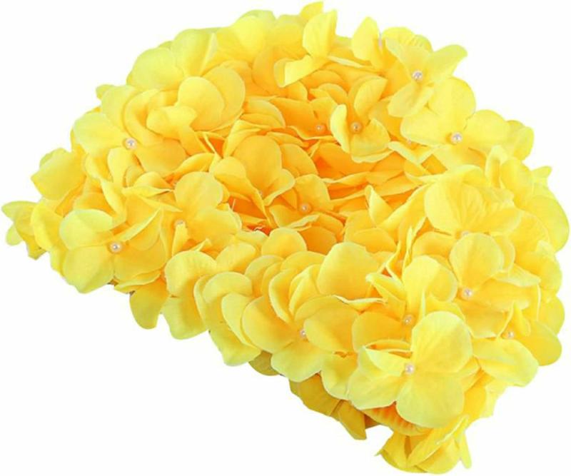 Toucas de Natação | Touca de Natação Infantil Floral Retro Estilo Petal Boné de Natação Vintage Elástico para Cabelo Longo/Curto Toucas de Natação Amarelo