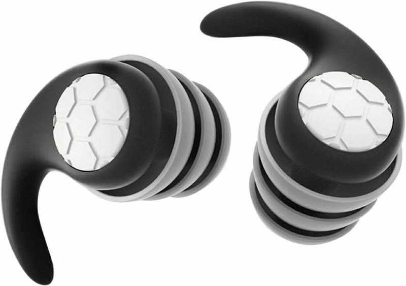 Protetores auriculares | Protetores Auriculares de Silicone Macio para Natação – Protetores Auriculares com Redução de Ruído – Proteções Auriculares para Crianças – Protetores Auriculares para Voos e Natação – Protetores Auriculares de Silicone à Prova d’Água para Crianças, Preto Protetores auriculares Protetores auriculares