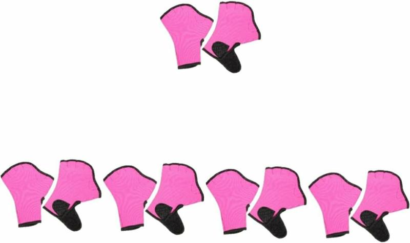 Luvas Aquáticas | 5 Pares de Luvas de Natação Luvas de Natação Luvas de Treinamento de Natação Luvas de Natação Mitten Suprimentos de Natação Paddles para Mãos Paddles de Natação para Mãos Luvas de Mão para Natação Cobertura de Mão para Natação Luvas Aquáticas Luvas Aquáticas