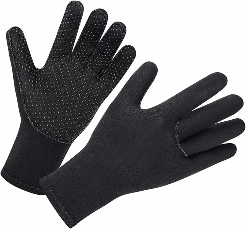 Luvas Aquáticas | Luvas de Mergulho Luvas de Natação Luvas de Snorkel Luvas Antiderrapantes para Mergulho Luvas de Natação de Inverno Antirrisco Mantém Quente Roupa de Neoprene Luvas Aquáticas Luvas Aquáticas