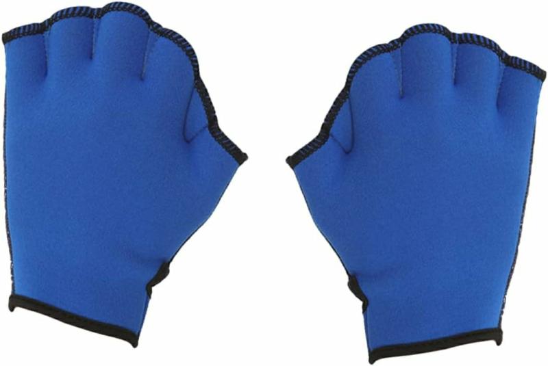 Luvas Aquáticas | Vanzack 1 Par de Luvas de Remo para Natação Luvas com Dedos Intercalados Luvas de Resistência Nadadeiras Luvas de Mergulho Luvas de Academia Luvas Webbed Fitness para os Pés